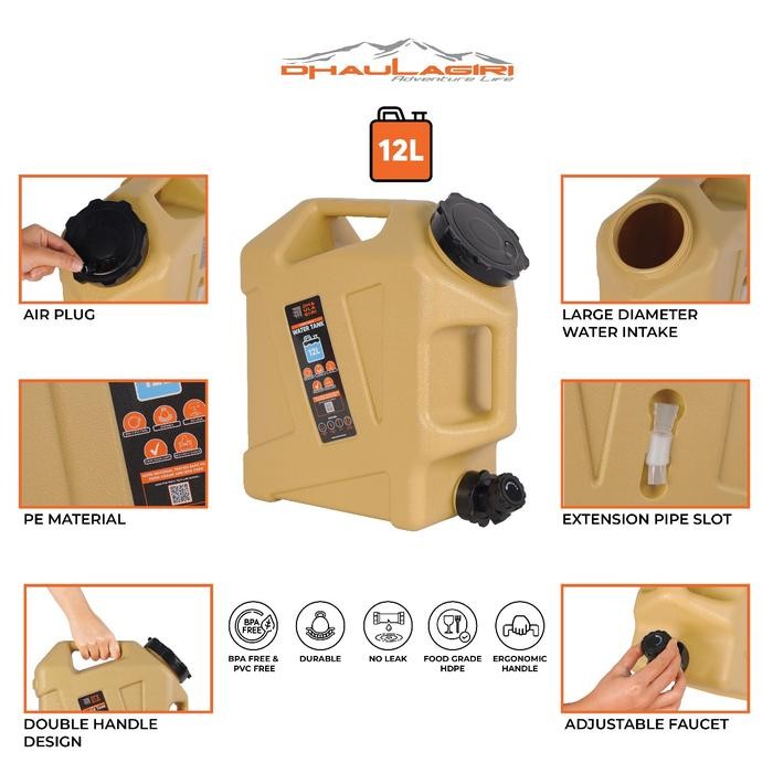 Dh Portable Water Tank 12 Liter / Dirigen Air / Penampungan Air New Stok