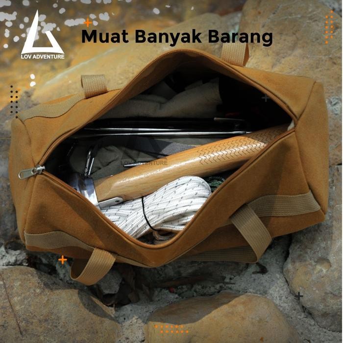 Tas Kanvas Peralatan Outdoor Ing Hiking - Bag Outdoor Toolkit