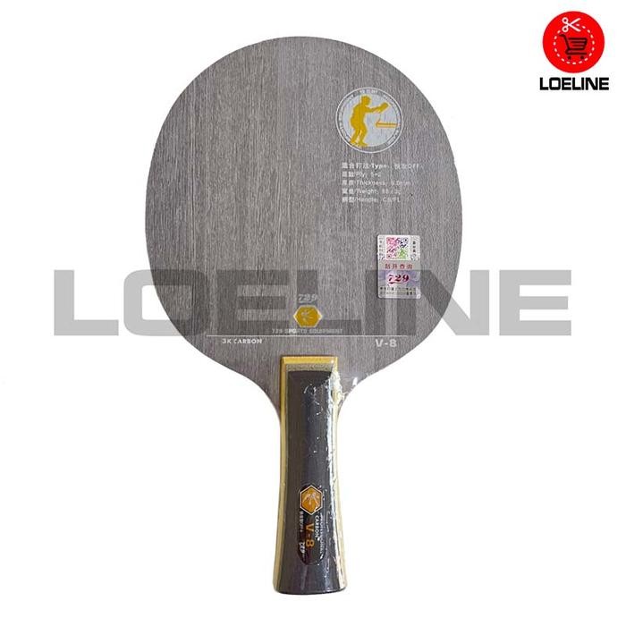 Kayu Bet Bat Pingpong Hitam Tenis Meja Ritc 729 Friendship V-8 Bagus