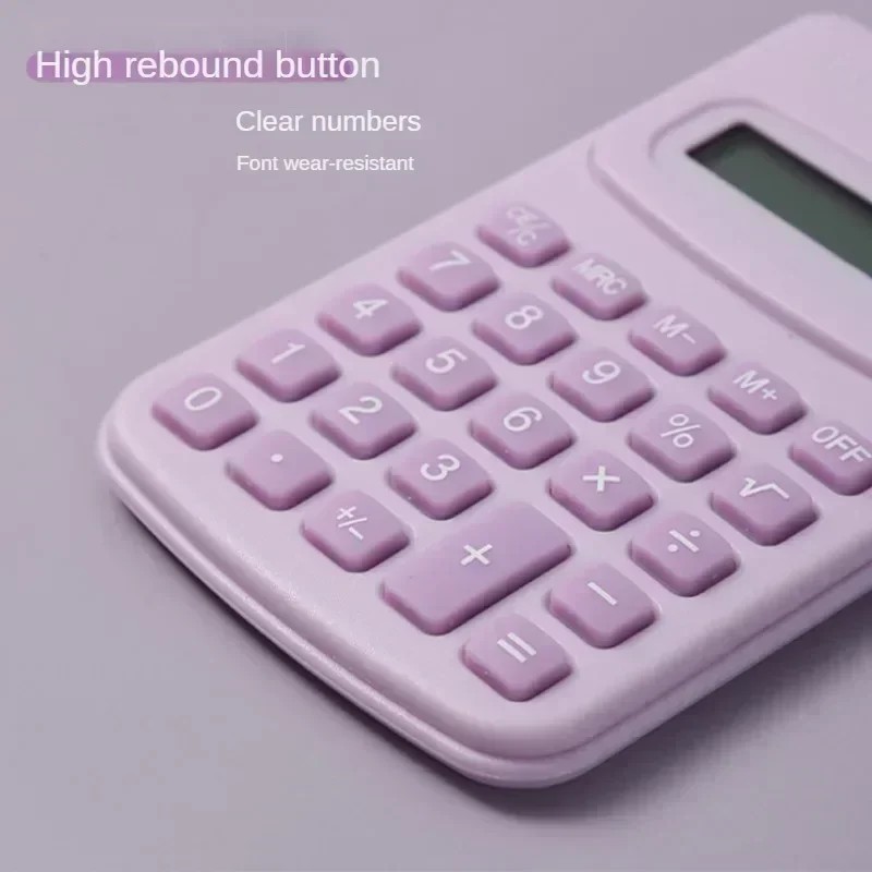 

2025 New Small Calculator Silent Calculator Mini Version Learning Auxiliary Portable Calculator