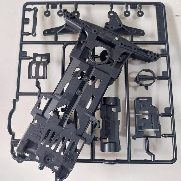 CHASSIS SUPER 2 CARBON PROJECT D + GEARBOX SET / SUPER 2 PROJECT D
