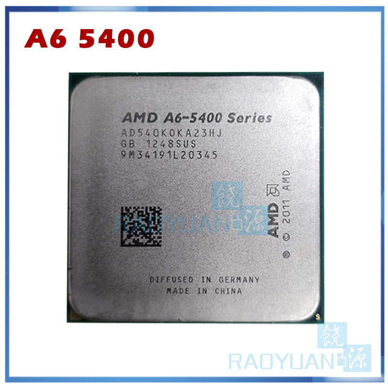 AMD A-Series A6 5400 A6 5400B A6-5400K A6 5400K 3.6Ghz 65W Dual-Core CPU Processor AD540KOKA23HJ