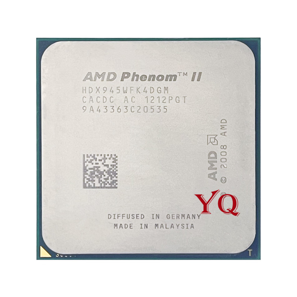AMD Phenom II X4 945 Quad-Core CPU Processor Socket AM3 938pin 95W 3.0GHz HDX945WFK4DGM