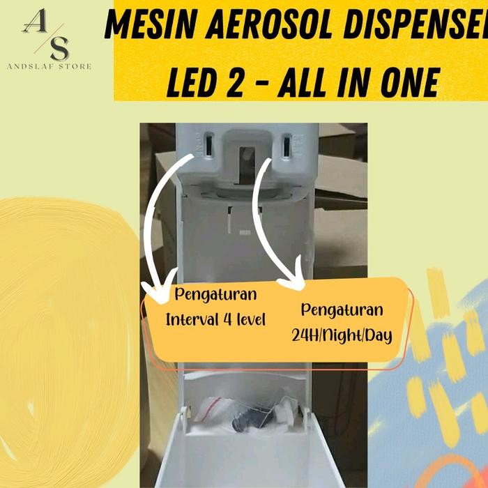 Mesin Dispenser Pengharum Ruangan Led 02 Spary Otomatis Calmic Spray Kode 724