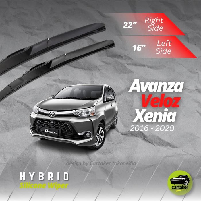 Wiper Frameless Avanza Xenia Karet Kaca Mobil Silicon Hybrid