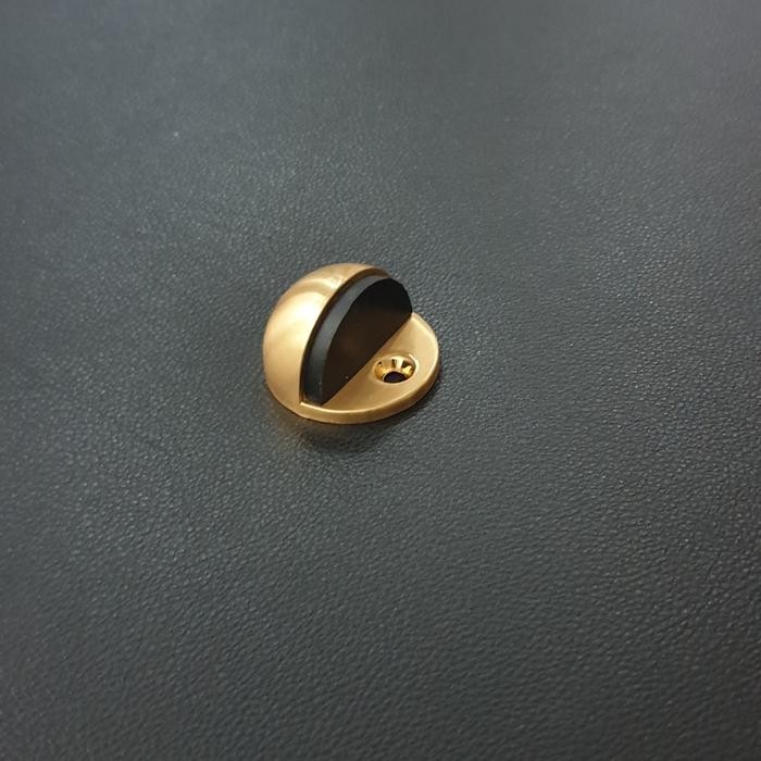 Door stopper penahan pintu satin brass karet bumper 3M double tape