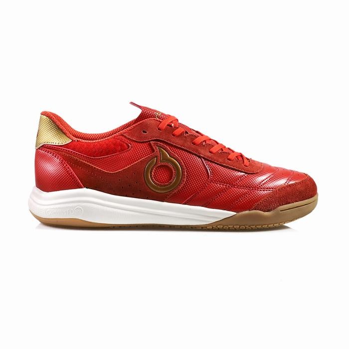 Ortuseight Lifestyle - Sepatu Futsal Jogosala Victus Vermillion Red Gold