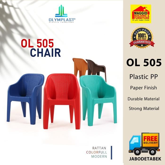 AQIBSAZA KURSI PLASTIK OLYMPLAST - KURSI OLYMPLAST - KURSI PLASTIK - OL 505 - OLYMPLAST