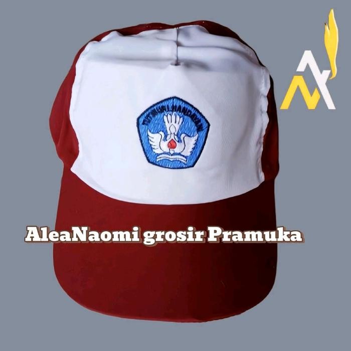 (Allthebest) Topi SD topi sekolah SD bordir topi SD merah putih Topi SD merah merah topi SD tut wuri