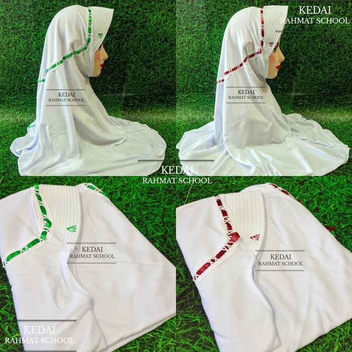 (Allthebest) Kerudung Jilbab Seragam Sekolah Anak SD MI Madrasah Ibtidaiyah