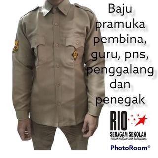 (Allthebest) SERAGAM PRAMUKA RAPILO BIG SIZE BAJU PRAMUKA GURU KEMEJA PRAMUKA