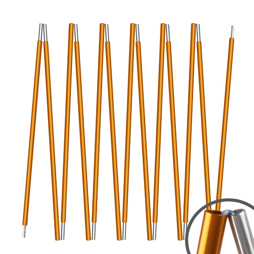 8MM Portable Aluminum Alloy Tent Pole 3.6/4.3M Foldable Thickenned Shade Sail Rods for Outdoor