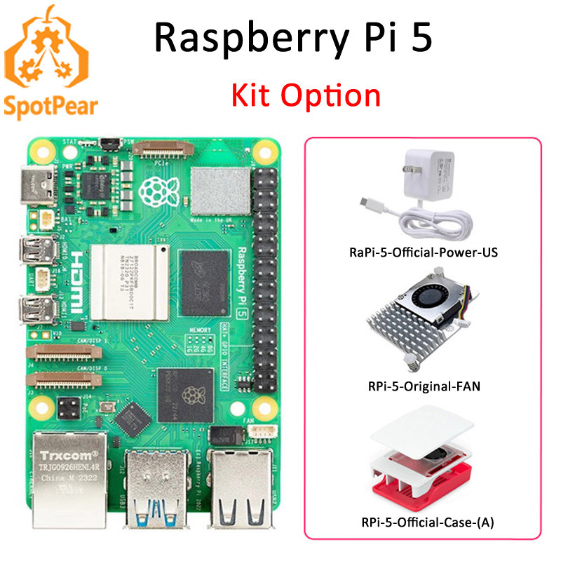 Raspberry Pi 5 Official Original Model Pi5 2GB / 4GB / 8GB / 16GB RAM Option