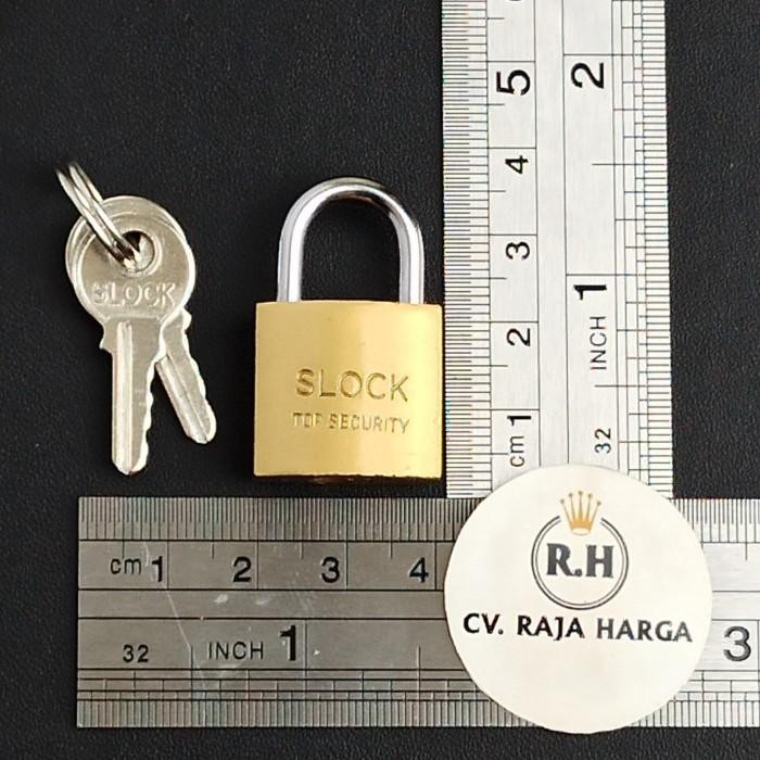 GEMBOK KUNING 20MM / KUNCI KOPER / GEMBOK LEMARI / KUNCI LACI KODE 342