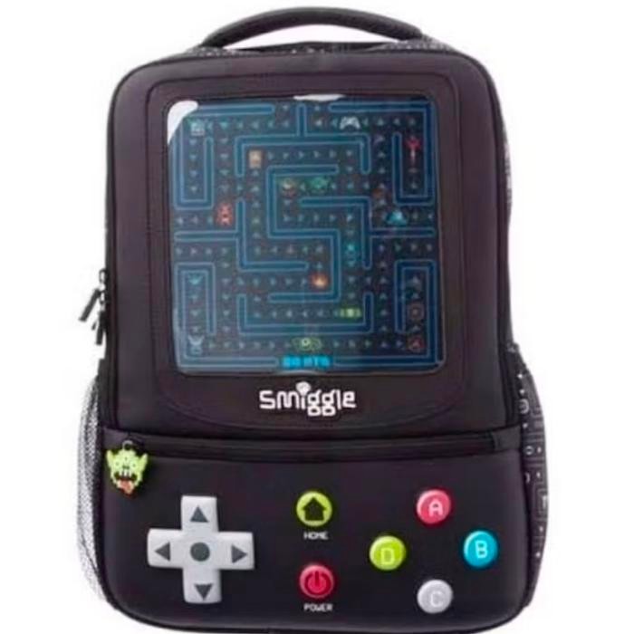SMIGGLE TAS RANSEL GAME ON BLACK/ TAS ANAK SD/SMIGGLE BAG/KADO SMIGGLE