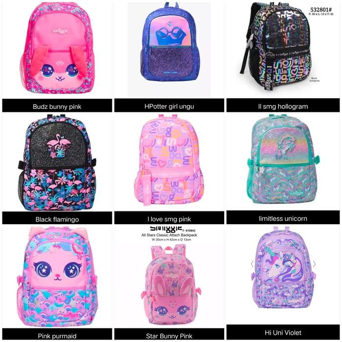 TAS RANSEL SMIGGLE ANAK CEWEK- COWOK/ TAS SEKOLAH ANAK SD/ KADO