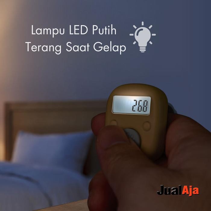 (Allthebest) Tasbih Digital Mini Cantik Yixin 6 Digit Lampu LED Muslim tasbih digital