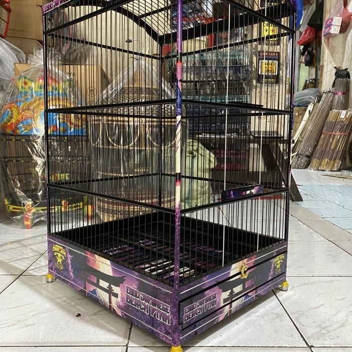 SANGKAR KANDANG KOTAK EBOD JAYA DECAL JERUJI FIBER