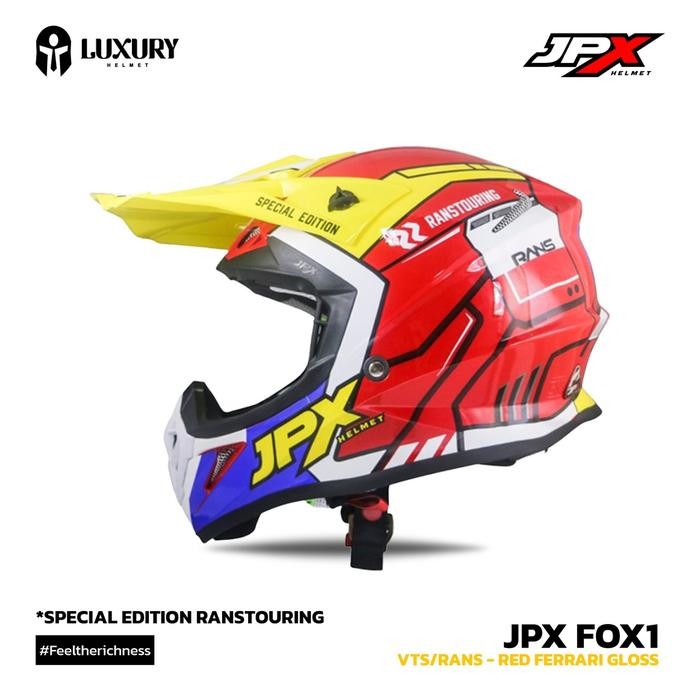 Helm Moto Jpx Fox1 Motif Vts/Rans Motorcycle