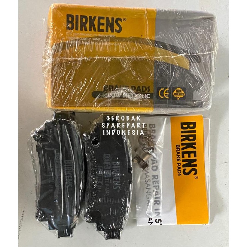 Kampas rem brake pad belakang sienta birkens