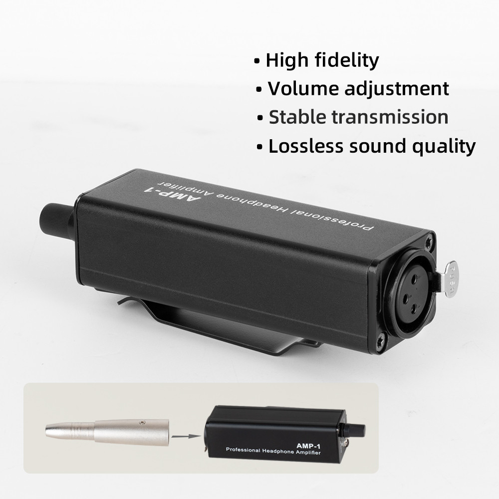 Portable Headphone Amplifier Converter XLR To 3.5MM Audio Interface Mini HIFI Headphone Amplifier