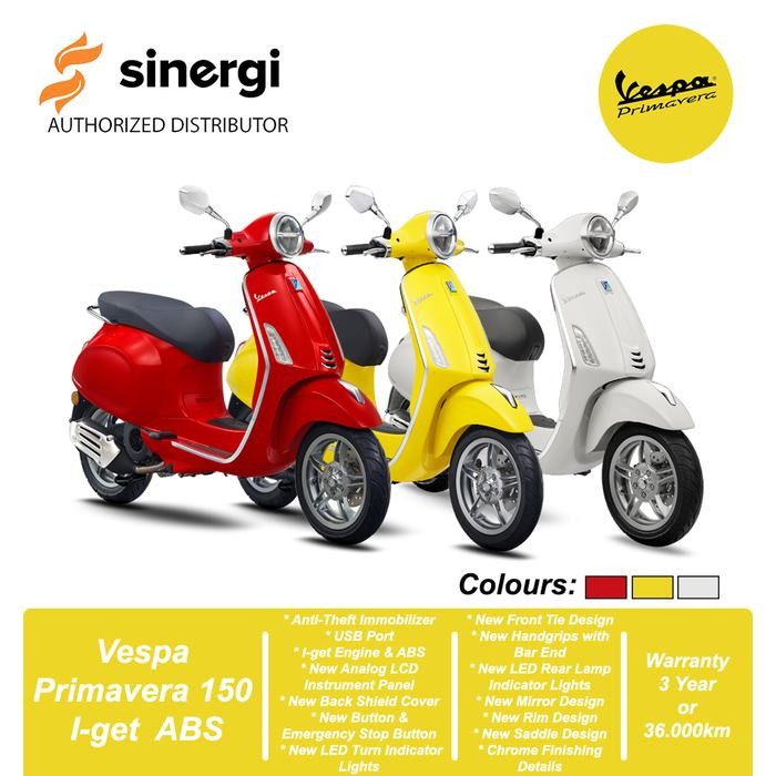 Vespa Primavera 150 I-Get Abs - [Bekasi, Depok,Tangerang]