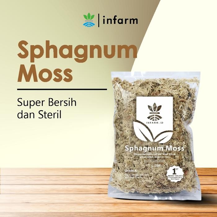 INFARM - Sphagnum Moss Premium Media Tanam moss tanaman hias sphagnum moss premium media tanam