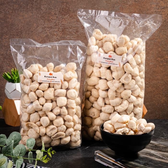 

Kerupuk ikan tenggiri PB 1 kg Food Snack Keripik Krupuk Pedas Kemplang Cemilan Kering Food Keripik