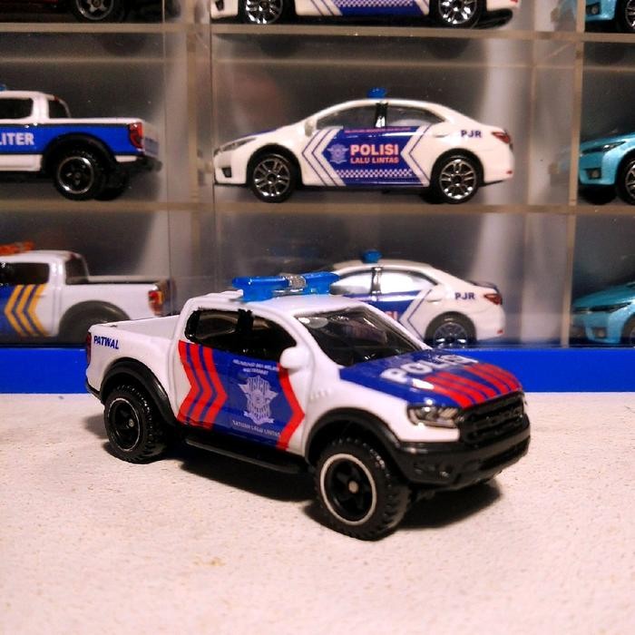 DIECAST HOTWHEELS FORD RANGER RAPTOR CUSTOM POLISI INDONESIA PATWAL