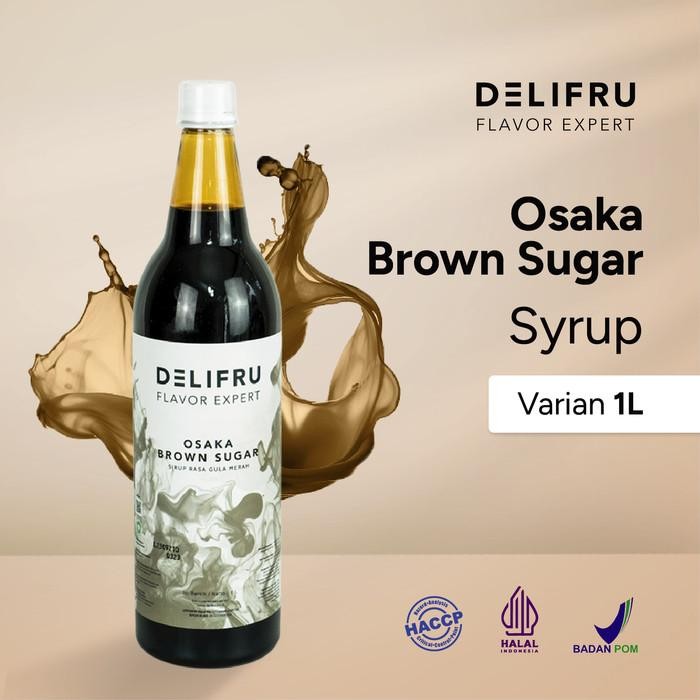

Syrup Osaka Brown Sugar Delifru 1000 ml - Sirup Gula Merah Premium Minuman Strawberry