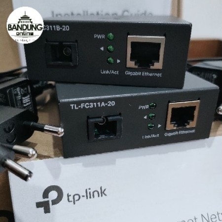 Terlaris TP-LINK TL-FC311A-20 + TL-FC311B-20 Gigabit Media Converter FO To Lan SALE
