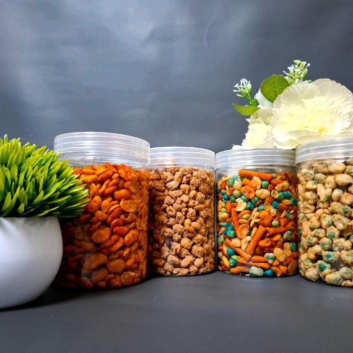 

Snack Kacang 4-in-1Paket Kacang Arjumisnack Dengan 4 Varian Dalam Satu Set Toples Camilan
