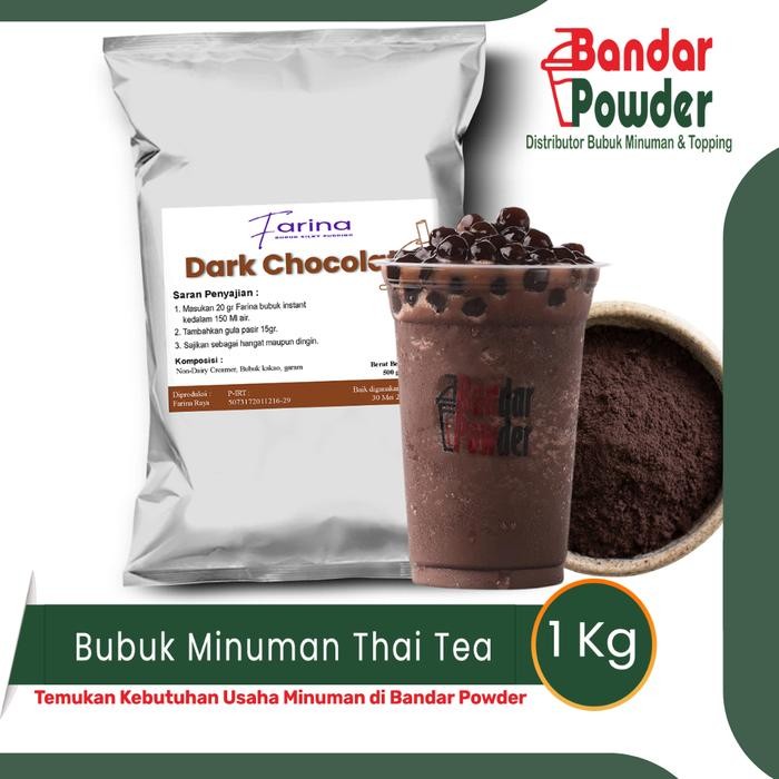 

Dark Choco 1kg - Bubuk Minuman Bubble drink Chocolate - Bandar Powder