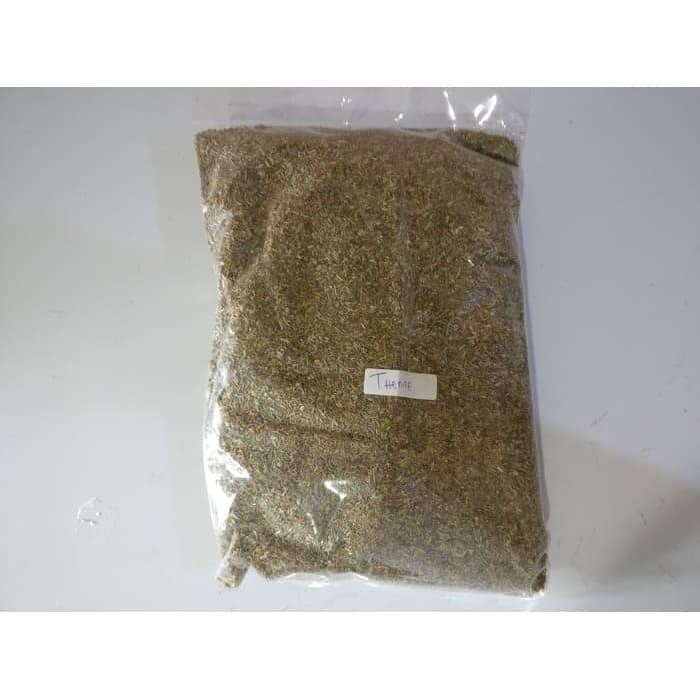 

DRIED THYME LEAVES DRY DAUN TIMI FLAKES KERING 1 KG IMPORT ITALIAN