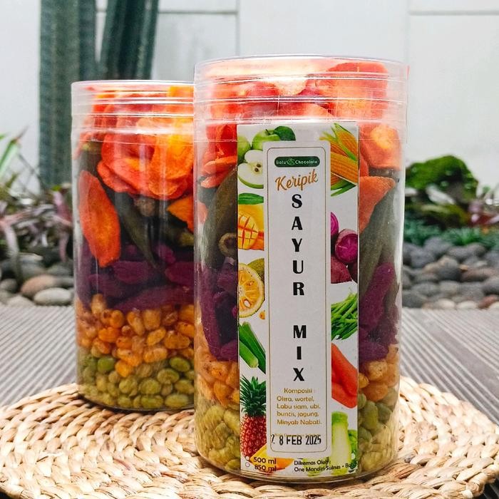 

Mix Vegetables Chips In Jar - Keripik Sayur Mix Toples Premium Okra - Oleh Oleh Malang