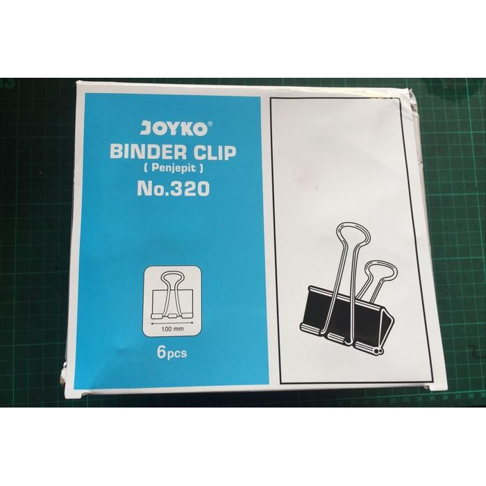 

Joyko Binder Clip 320 100 mm BESAR / Klip Penjepit Kertas BESAR No.320