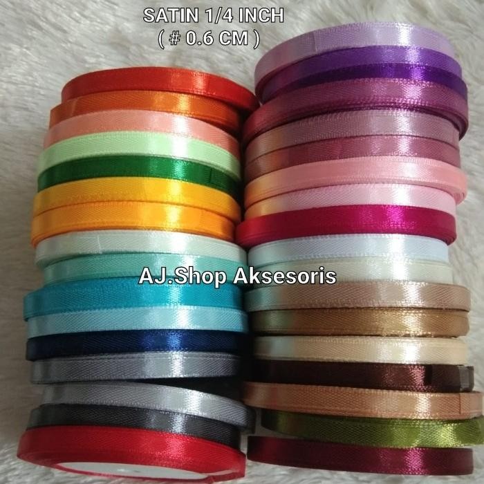 

(Allthebest) PITA SATIN 1/4 INCH / PITA SATEN 0,6 CM ISI PER ROLL