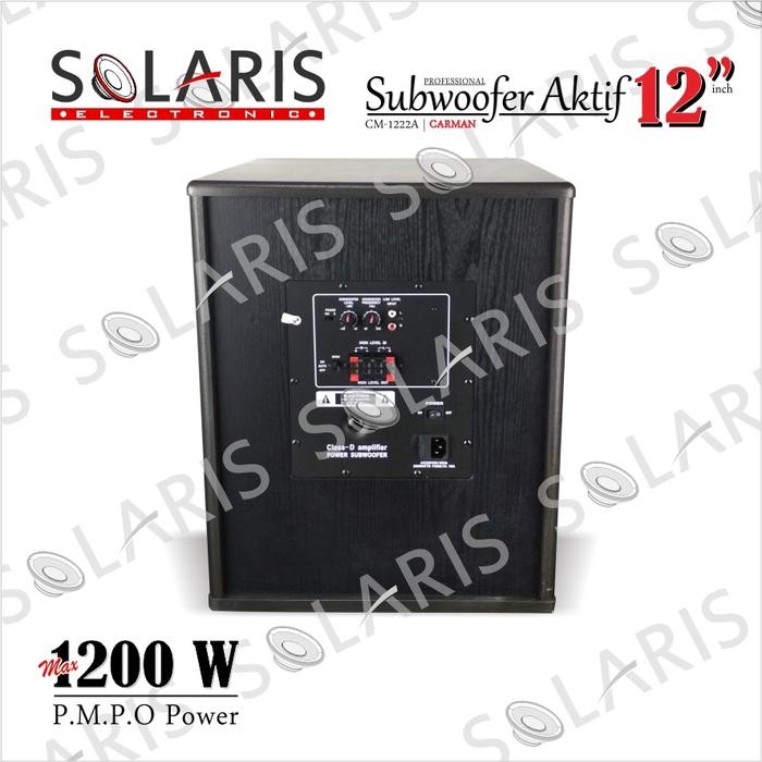 SUBWOOFER AKTIF 12 Inch SUBWOOFER KARAOKE Carman CM-1222A Berkualitas Terbaik
