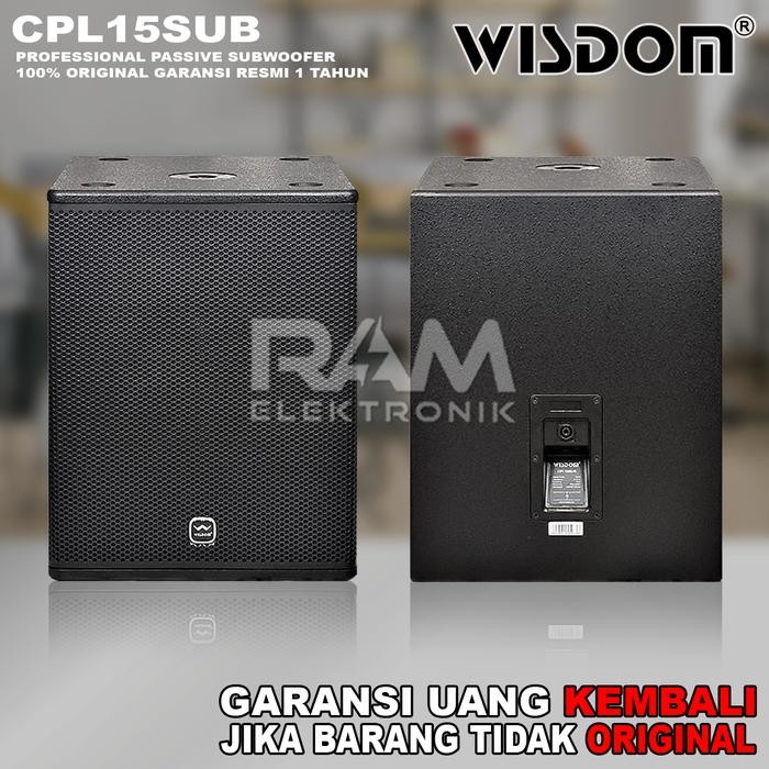 Speaker Pasif Subwoofer 15 Inch WISDOM CPL15SUB CPL 15 SUB Original Harga 1 BOX Berkualitas Terbaru