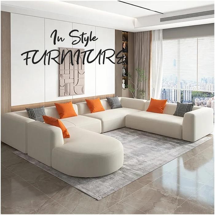 Sofa - Sofa Nimalis Sofa Ruang Tamu - Sofa U Jumbo - Sofa Leter U