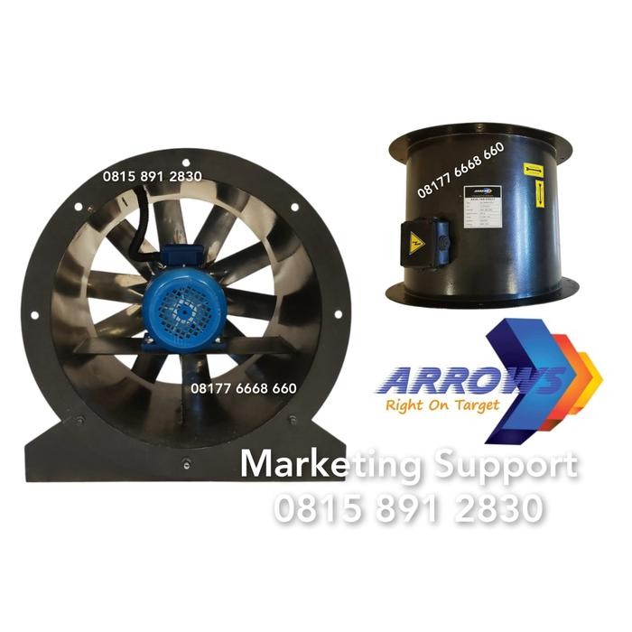 Terbatas Axial Fan 20 Inch 1400 Rpm 1500 Watt Blower Axial 20" 1400 Rpm 380V