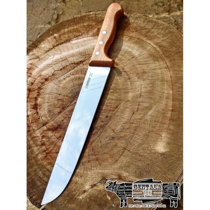 PISAU BUTCHER SEMBELIH 24CM GIESSER BUBINGA WOOD HANDLE (RARE)