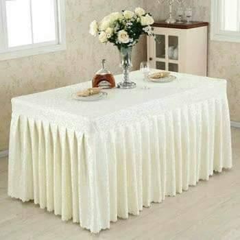 cover meja pesta 120x80x75 bahan loto