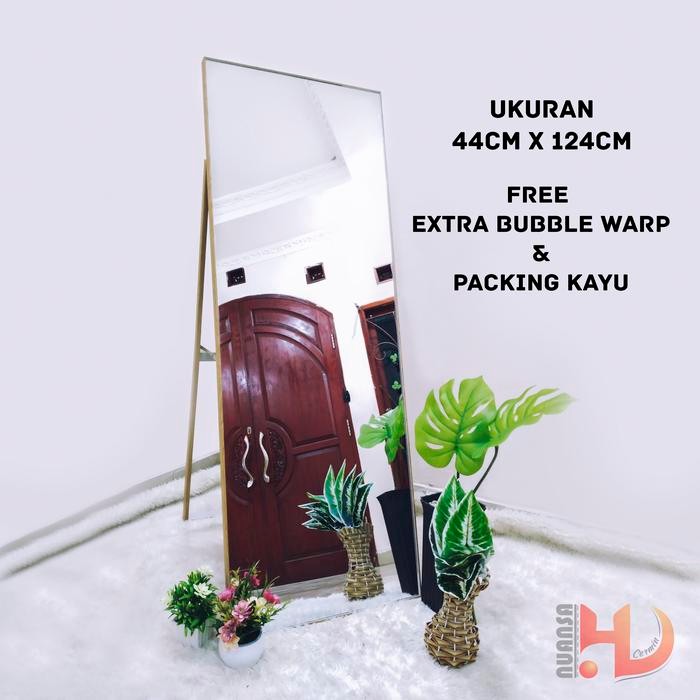 STANDING MIRROR/CERMIN BERDIRI FRAMELESS FULL BODY