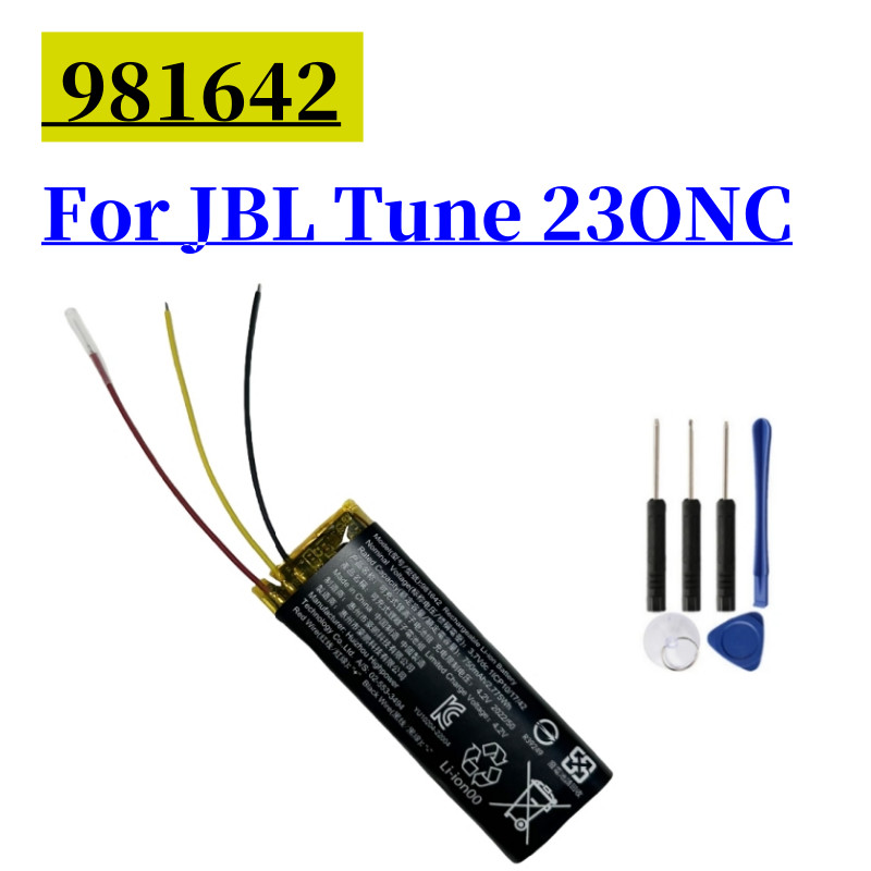 981642 750mAh Lithium Battery for JBL Tune 230NC 230 NC TUNE230NC TWS Wireless Bluetooth Earphone