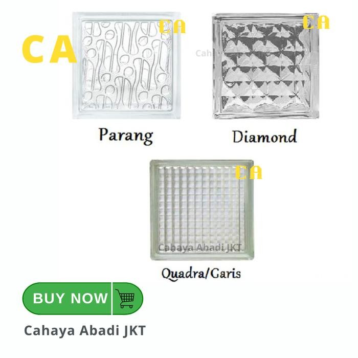 GLASSBLOK / GLASSBLOCK / GLASS BLOCK MULIA PARANG (Gojek) DUS
