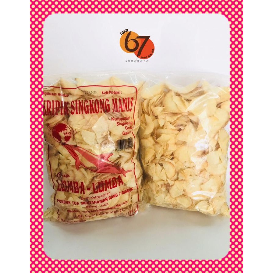 

Sedia Kripik Singkong Lumba-Lumba Manis Asin gr