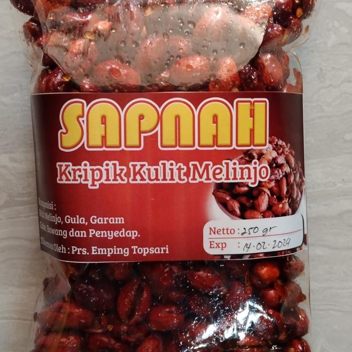

Sedia sap (keripik kulit melinjo)
