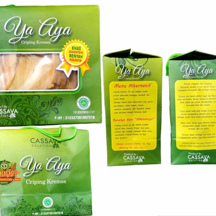 

Sedia Keripik Singkong Presto Ceriping Kremes Ya Aya Cassava Salata gr