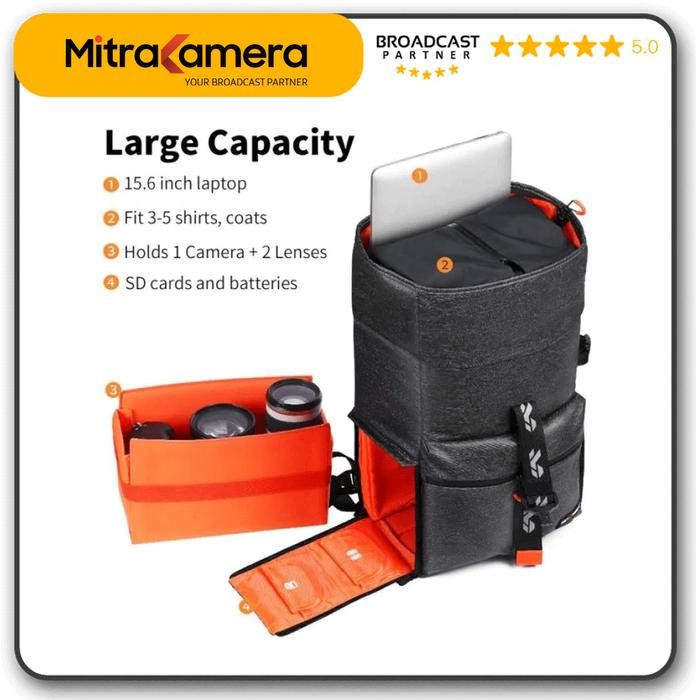 Knf Concept 20L Camera Backpack Waterproof Photography Laptop